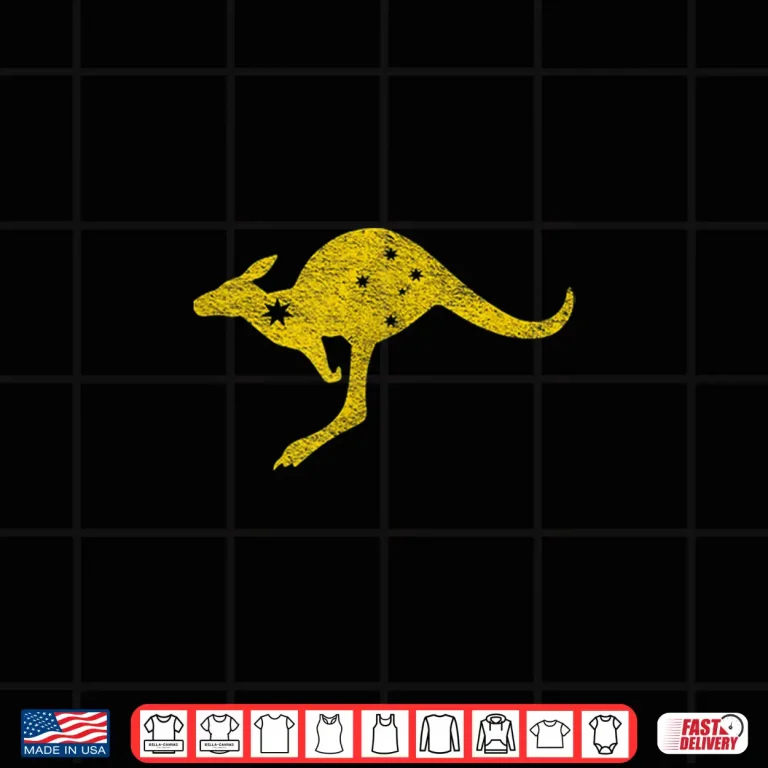 Design Australia Kangaroo Aussie Roo Flag Roundel Sports Military Shirt