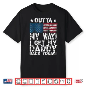 Cool I Get My Parent Back Today Funny Military Child Gift Shirt