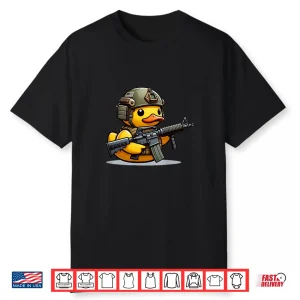Funny Duck Tactical Rubber Duck Military Yellow Duck Shirt
