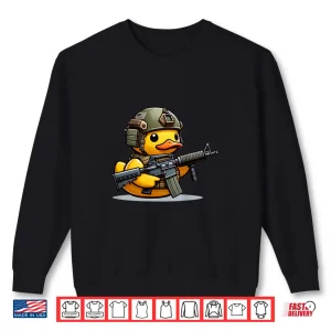 Sweatshirt Funny Duck Tactical Rubber Duck Military Yellow Duck Shirt