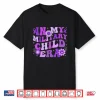 In My Military Child Era Groovy Purple Up For Military Shirt