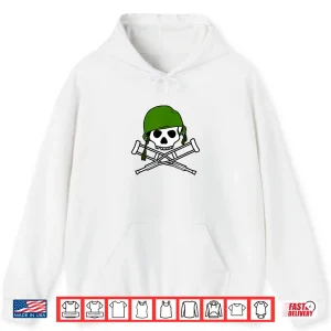 Hoodie MTV Music Television Military Helmet Jackass Logo Shirt