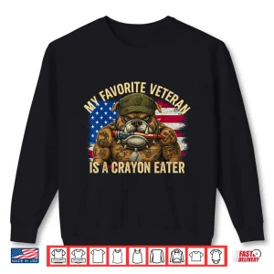 Sweatshirt Military Corps Bulldog My Favorite Crayon Eater Veterans Day Shirt