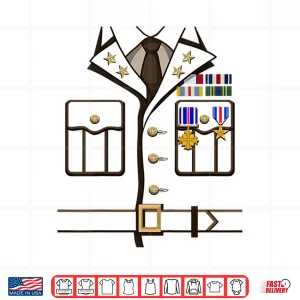 Design Military Outfit Soldier Officer Halloween Costume Shirt