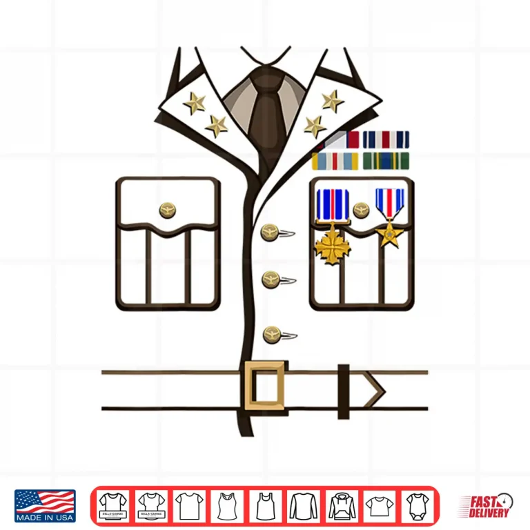 Design Military Outfit Soldier Officer Halloween Costume Shirt