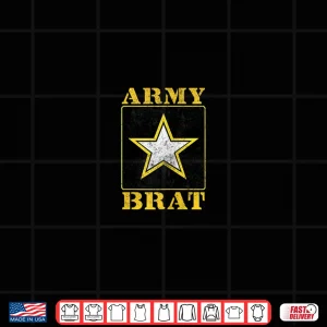 Design Military Themed Playful Patriotic United States Army Brat Shirt