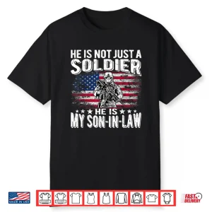 My Child In Law Is A Soldier Proud Military Parent In Law Gift Shirt