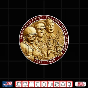 Design Montford Point Leathernecks Black Military History Month Shirt