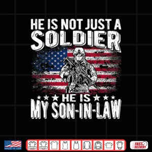 Design My Child In Law Is a Soldier Proud Military Parent In Law Gift Shirt