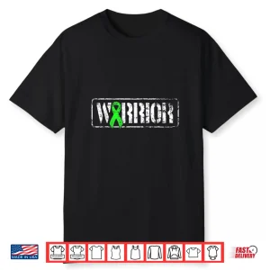 Non Hodgkins Lymphoma Warrior Green Military Style Ribbon Shirt