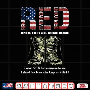 Design Red Friday Military Shirt Patriot Remember Everyone Deployed Shirt