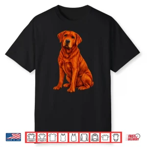 Fox Red Lab Labrador Retriever Dog Shirt