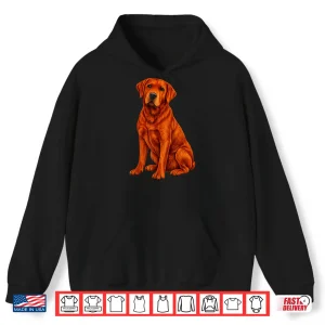 Hoodie Fox Red Lab Labrador Retriever Dog Shirt