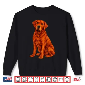 Sweatshirt Fox Red Lab Labrador Retriever Dog Shirt