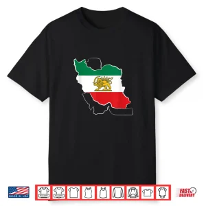 Lion And Sun Shir Khorshid Iran Flag Persian Shirt