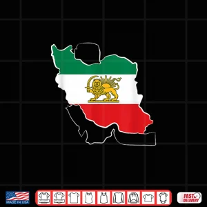 Design Lion And Sun Shir Khorshid Iran Flag Persian Shirt