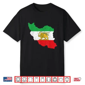 Shir O Khorshid Lion And Sun Iran Flag Persia Shirt