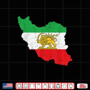 Design Shir O Khorshid Lion And Sun Iran Flag Persia Shirt