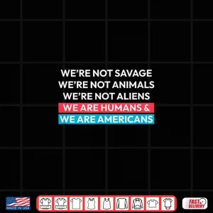 Design We Are Humans And We Are Americans Ice Out Design Shirt