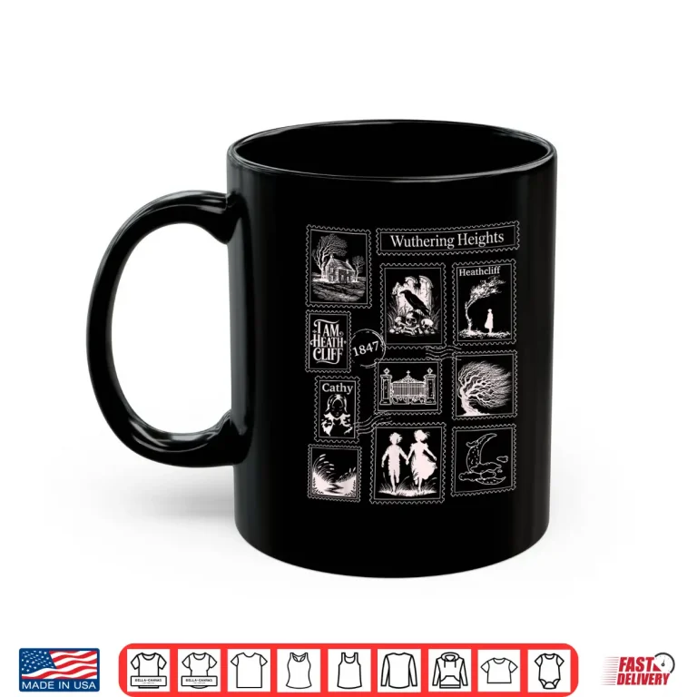 Mug Wuthering Heights Gothic Book Lover Stamps Shirt