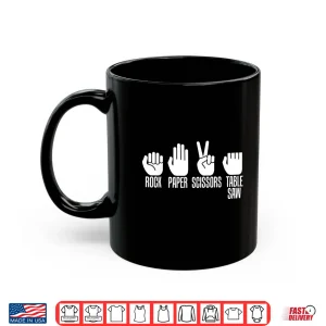 Mug Carpenter Rock Paper Scissor Table Saw Carpentry Gift Shirt