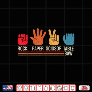 Design Carpenter Rock Paper Scissor Table Saw Shirt