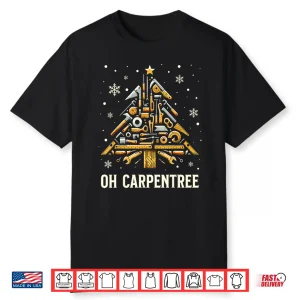 Woodworker Carpenter Christmas Woodworking Shirt