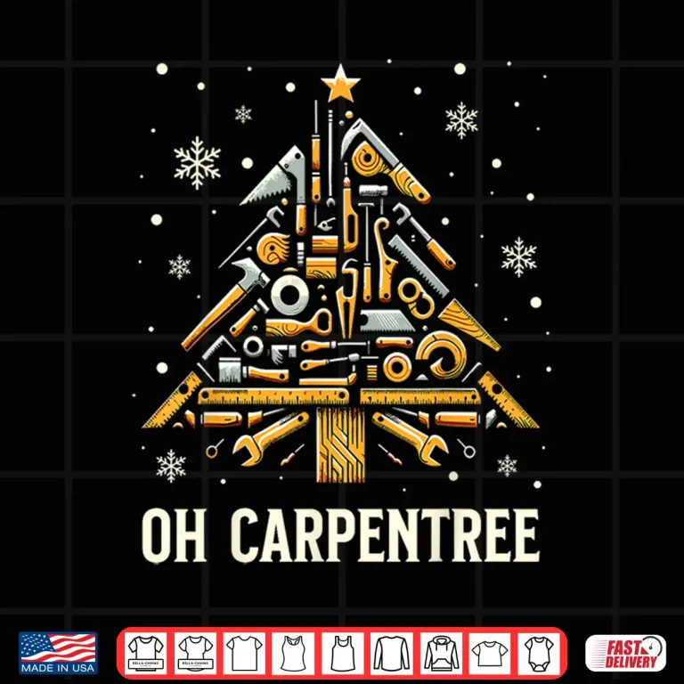 Design Woodworker Carpenter Christmas Woodworking Shirt