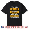 Mens Sarcastic Framer Outfit Woodworker Construction Carpenters Shirt
