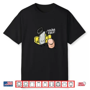 Mens Your Free Mens Carpenter Woodworker Funny Missing Finger Shirt