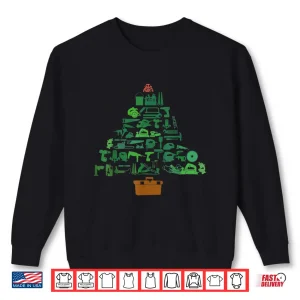 Sweatshirt Woodworker Carpenter Holiday Christmas Tree Craftsman Joiner Shirt