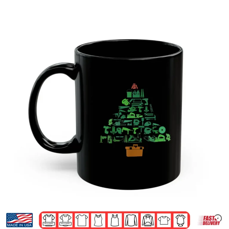Mug Woodworker Carpenter Holiday Christmas Tree Craftsman Joiner Shirt