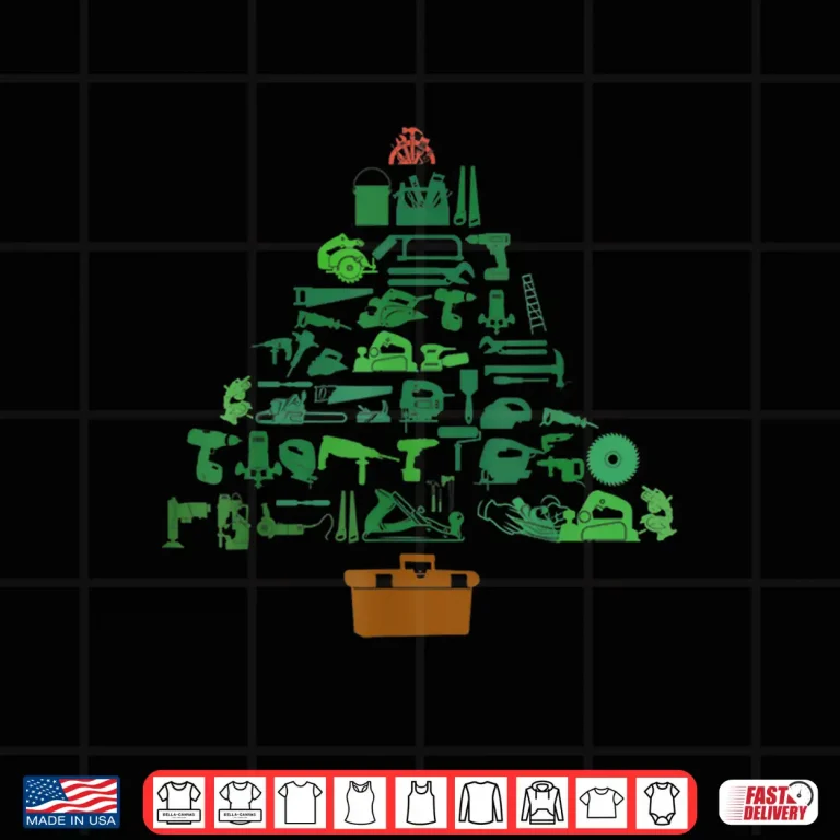 Design Woodworker Carpenter Holiday Christmas Tree Craftsman Joiner Shirt