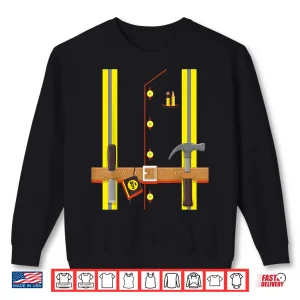 Sweatshirt Construction Worker Costume Halloween Builder Shirt