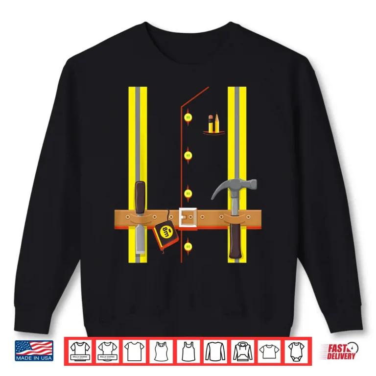 Sweatshirt Construction Worker Costume Halloween Builder Shirt