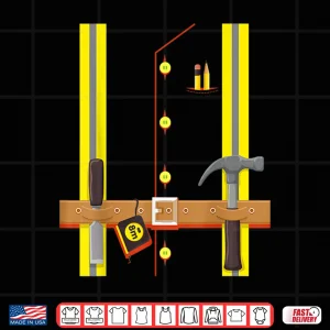 Design Construction Worker Costume Halloween Builder Shirt