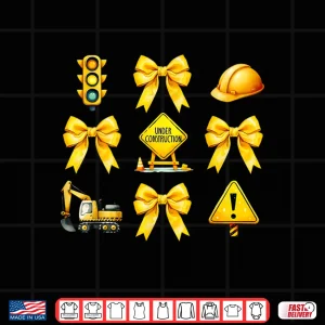 Design Bow Coquette Construction Worker Shirt