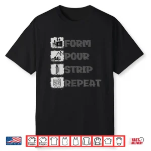 Concrete Worker Quote Construction Shirt