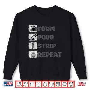 Sweatshirt Concrete Worker Quote Construction Shirt