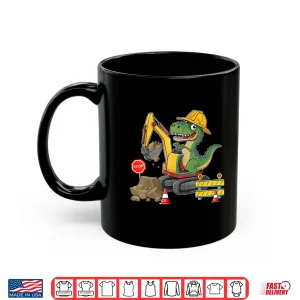 Dinosaur Excavator Truck Construction Worker Shirt 3 Mug Dinosaur Excavator Truck Construction Worker Shirt