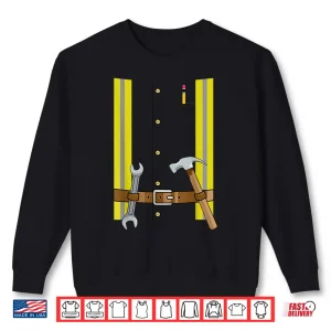 Sweatshirt Halloween Costume Builder Construction Worker Shirt