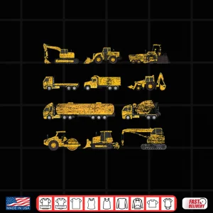 Design Excavator Construction Worker Shirt