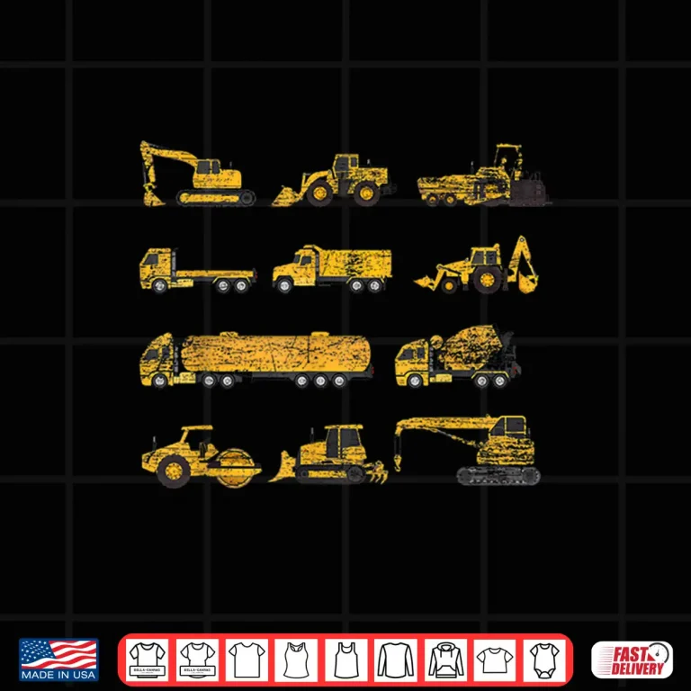 Design Excavator Construction Worker Shirt