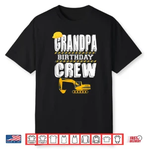 Birthday Crew Hosting Party Construction Worker Shirt