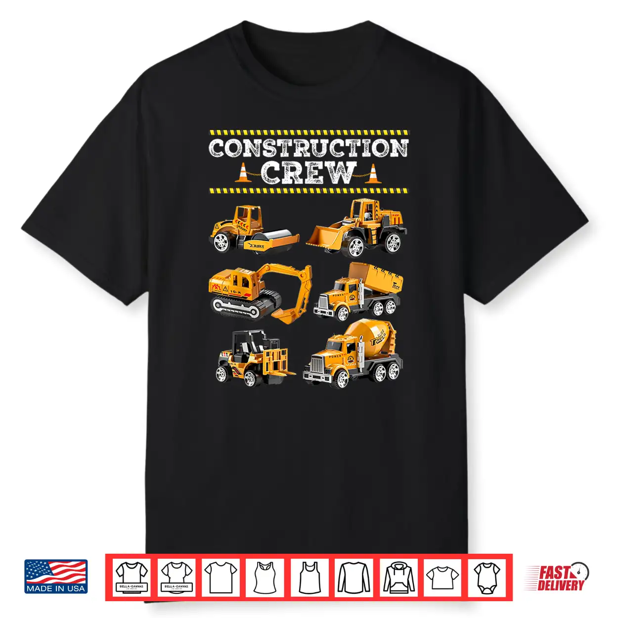Construction Crew Worker Excavator Matching Birthday Construction Shirt Construction Crew Worker Excavator Matching Birthday Construction Shirt