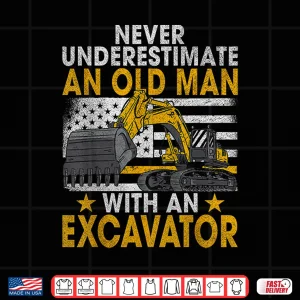 Design Construction Site Excavator Driver Construction Worker Shirt