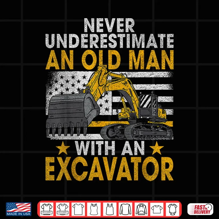 Design Construction Site Excavator Driver Construction Worker Shirt