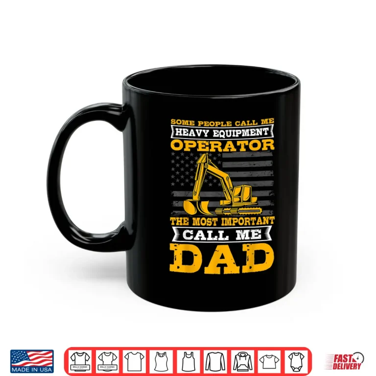 Mug Heavy Equipment Operator Excavator Construction Shirt