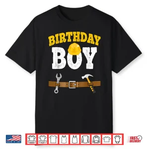 Birthday Construction Costume Builder Worker Construction Shirt