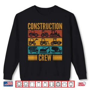 Construction Crew Costume Birthday Construction Worker Shirt 2 Sweatshirt Construction Crew Costume Birthday Construction Worker Shirt